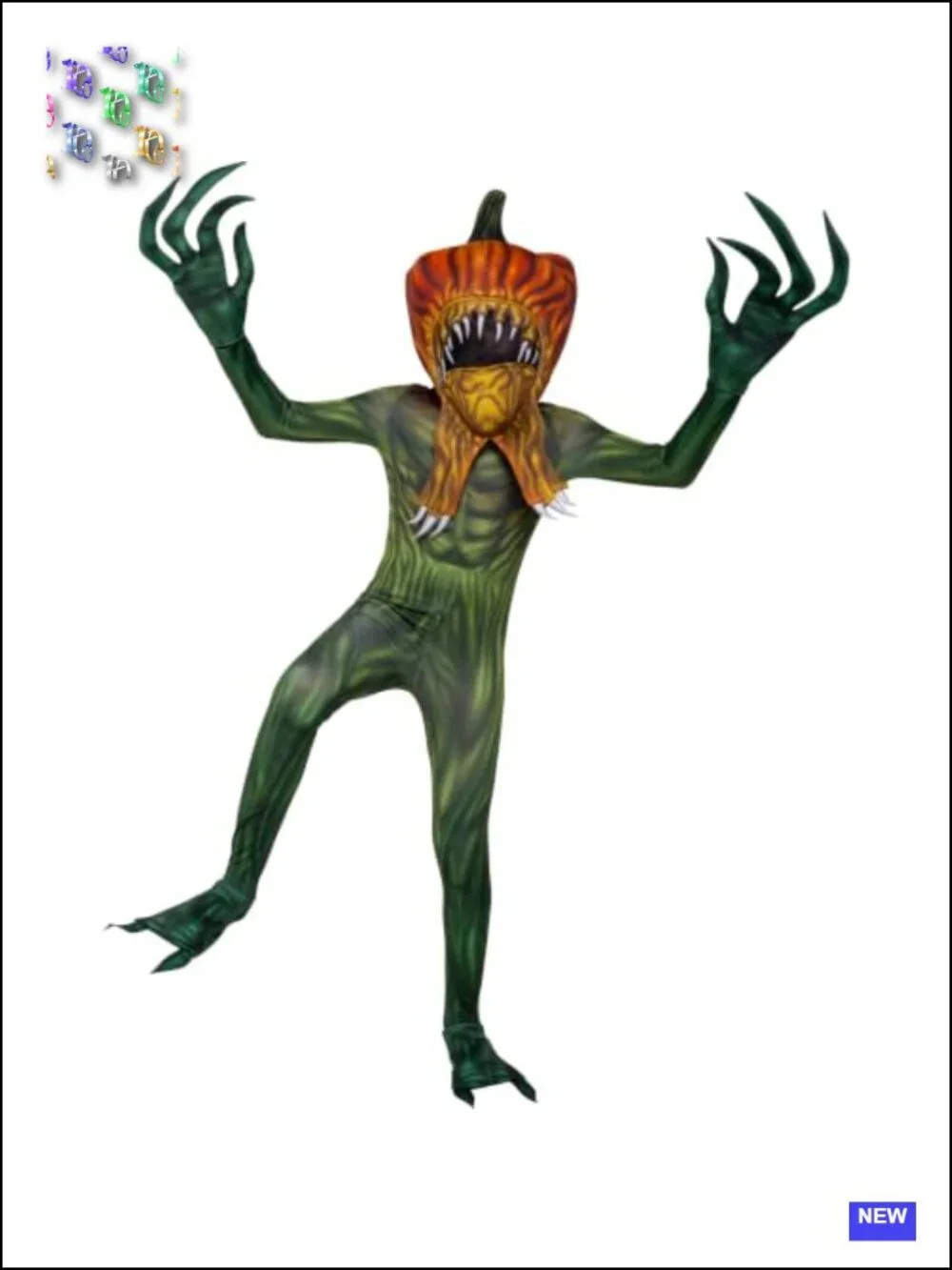 Stranger Things Gourde Horde Youth Zentai Costume Medium 8-10